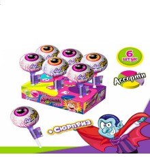 Карамель Канди Клаб Лизунец MAXI 112гр*24* Глаз Дракулы