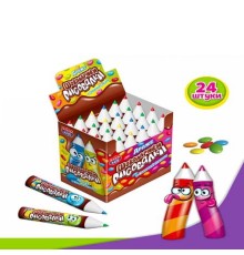 Шоколадное драже Канди Клаб 12гр*24*(12бл) Шоколарики-Рисовалки