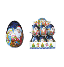 Фигурка из конд.глазури Канди Клаб  90гр*12*(4бл) Яйцо с/с Новогодняя сказка
