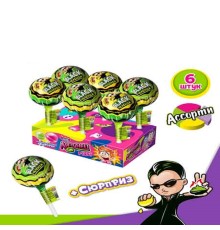 Карамель Канди Клаб Лизунец MAXI 112гр*24* Black Челендж