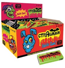 Жевательная резинка Канди Клаб не Дражированная  *120*(10бл) Страшилки