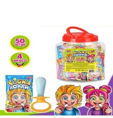 Сахарная конфета Канди Клаб  4гр*50*(8бан) Соска Лолли
