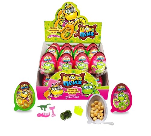 Печенье с шоколадной пастой Канди Клаб Шокоприз 15гр*24*(12бл) Змейка