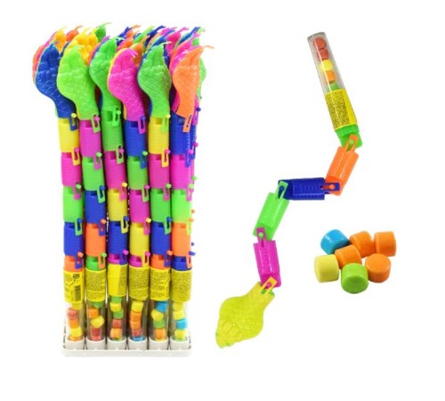 Игрушка в тубе Канди Клаб Драже  2гр*30*(12бл) Змейка
