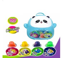 Желейный десерт  Канди Клаб 13гр*100*(6бан) Рюкзачок с изображением Панды