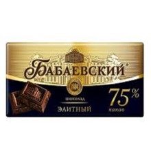 Бабаевский  шоколад  75гх19шт*(4бл) Элитный 75%