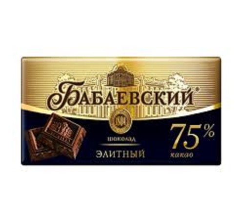 Бабаевский  шоколад  75гх19шт*(4бл) Элитный 75%