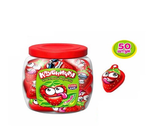 Мармелад Канди Клаб 12гр*50*(12бан) Клубничка