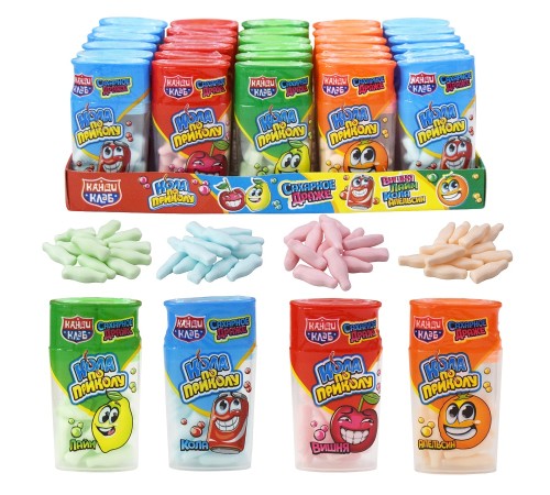 Сахарное драже Канди Клаб 10гр*30*(12бл) Кола по приколу