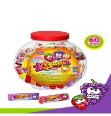 Жевательная конфета Канди Клаб 16гр*60*(10бан) Жевамба Ассорти