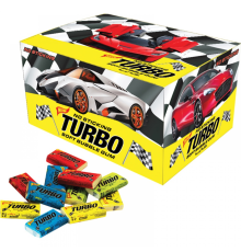 Жевательная резинка Канди Клаб не Дражированная  4,5гр *100*(10бл) TURBO