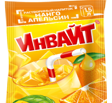 INVITE  растворимый напиток 12гр*24*(6бл) Манго-Апельсин
