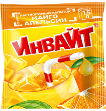 INVITE  растворимый напиток 12гр*24*(6бл) Манго-Апельсин