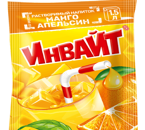 INVITE  растворимый напиток 12гр*24*(6бл) Манго-Апельсин