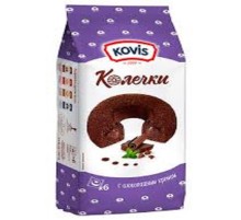 Сдобные Колечки "Ковис" 240гр*6  Шоколадный крем