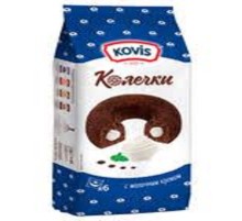 Сдобные Колечки "Ковис" 240гр*6  Молочный крем