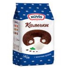 Сдобные Колечки "Ковис" 240гр*6  Молочный крем
