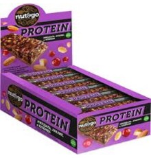 Батончики Protein Nut&Go 36г*18*(8бл) Миндаль,Арахис и Клюква
