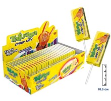 Жевательная конфета  Tatuaqa на палочке с тату 10г*50*(12бл) Тутти-фрутти