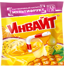 INVITE  растворимый напиток 12гр*24*(6бл) Мультифрукт