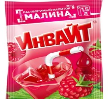 INVITE  растворимый напиток 12гр*24*(6бл) Малина