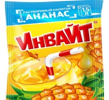 INVITE  растворимый напиток 12гр*24*(6бл) Ананас