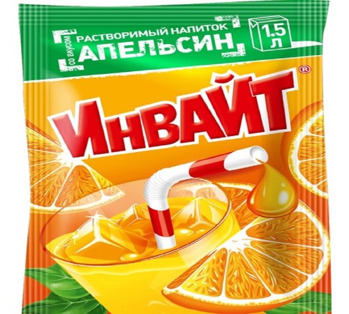 INVITE  растворимый напиток 12гр*24*(6бл) Апельсин