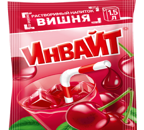 INVITE  растворимый напиток 12гр*24*(6бл) Вишня