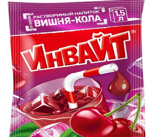 INVITE  растворимый напиток 12гр*24*(6бл) Вишня-Кола