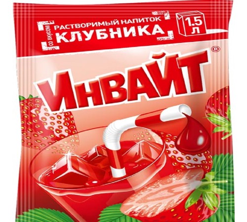 INVITE  растворимый напиток 12гр*24*(6бл) Клубника