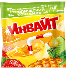 INVITE  растворимый напиток 12гр*24*(6бл) Тропический коктейль