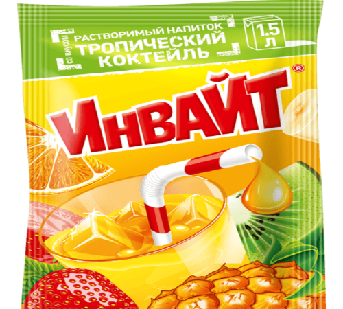 INVITE  растворимый напиток 12гр*24*(6бл) Тропический коктейль