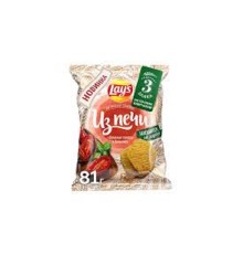 Лейс из Печи  81 г*14 чипсы Вяленые Томаты и Базилик