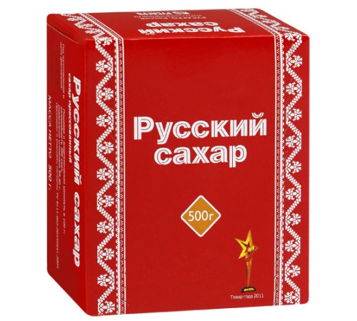 Сахар рафинад Русский ГОСТ 33222-2015 0,5кг*40