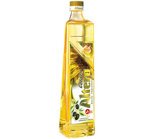 Масло"Altero Golden"подсол.с добав.олив. 0,81л*15