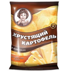 Хрустящий Картофель чипсы "Девочка"160г*9 Сыр