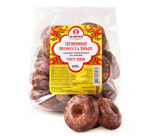 Пряники Шоколадные 400г*14 (ИП"Демичев")