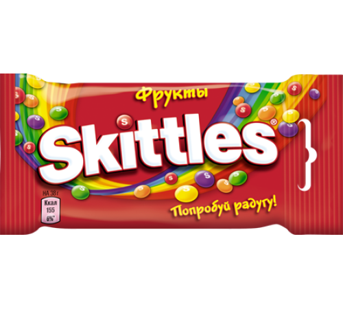 Скитлс"Фрукты"38гх12шт*(12бл) - драже в сахарной глазури