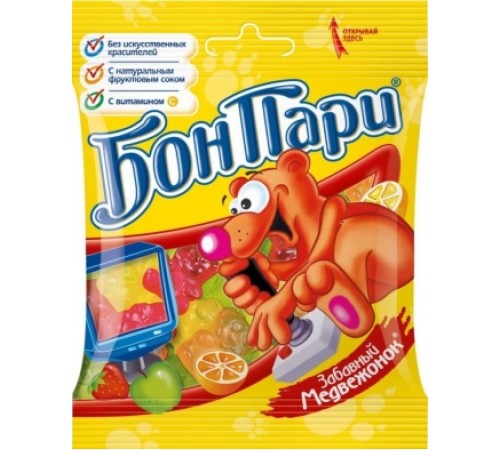 Бон-Пари"Савинов"Мармелад Жеват. 75г*15 Медведи