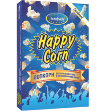 ПопКорн для СВЧ"Happy Corn" соленый 100г*20