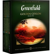 Гринфилд чай 100пак*2г*(9) Голден Цейлон черный/цейлонский
