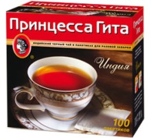 Принцесса  Гита чай 100 пак*2г*(16) черный с /яр.
