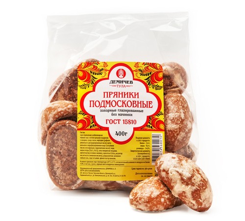 Пряники Подмосковные 400г*14 (ИП"Демичев")