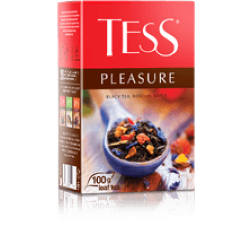 Тесс Чай 100г*15 Плэжа черный/яблоко/шиповник - листовой