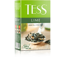 Тесс Чай 100г*15 Лайм зеленый/цедра лайма - листовой