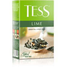 Тесс Чай 100г*15 Лайм зеленый/цедра лайма - листовой