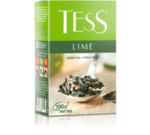 Тесс Чай 100г*15 Лайм зеленый/цедра лайма - листовой