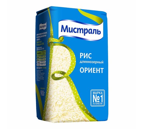 Рис длинный"Мистраль"Ориент 900г*12