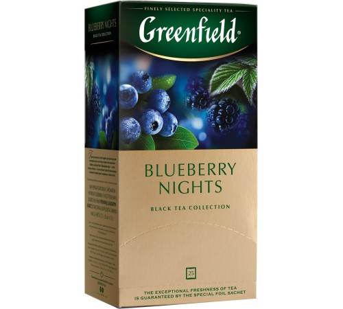 Гринфилд чай 25пак*1,5г*(10) Блюберри Найтс /черника/гибискус