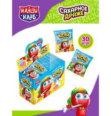 Сахарное драже Канди Клаб  6гр*30*(18бл) Костяшка Кисляшка